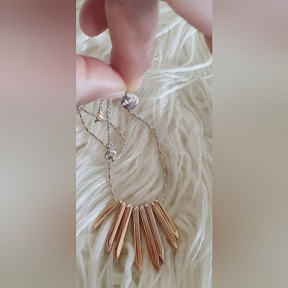 Small Square Fringe Necklaces For Teen Girls Trendy Layered Neck Pendant. 🌴 - Picture 3 of 6